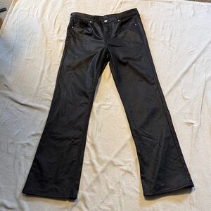 Classic Black Coated Women's Jeans Size 8